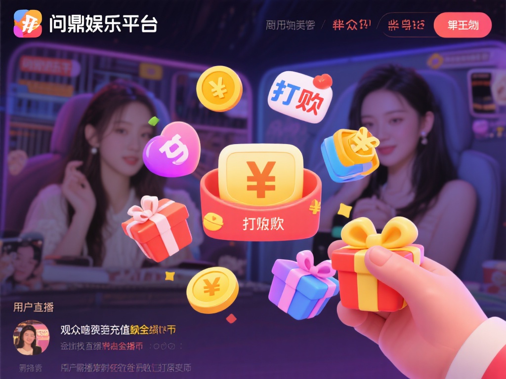 在问鼎娱乐平台上，打赏是观众向主播赠送虚拟礼物的一